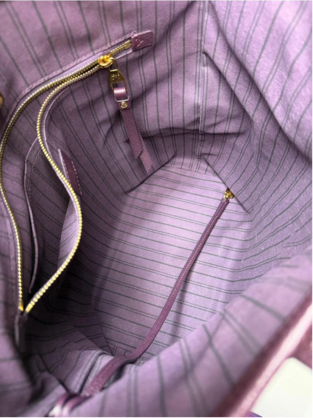 Women's Louis Vuitton Purple Monogram Empreinte Leather Citadine MM Tote Bag